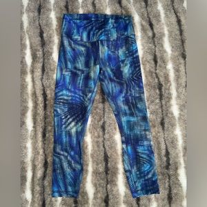 lululemon athletica Blue Patterned Leggings